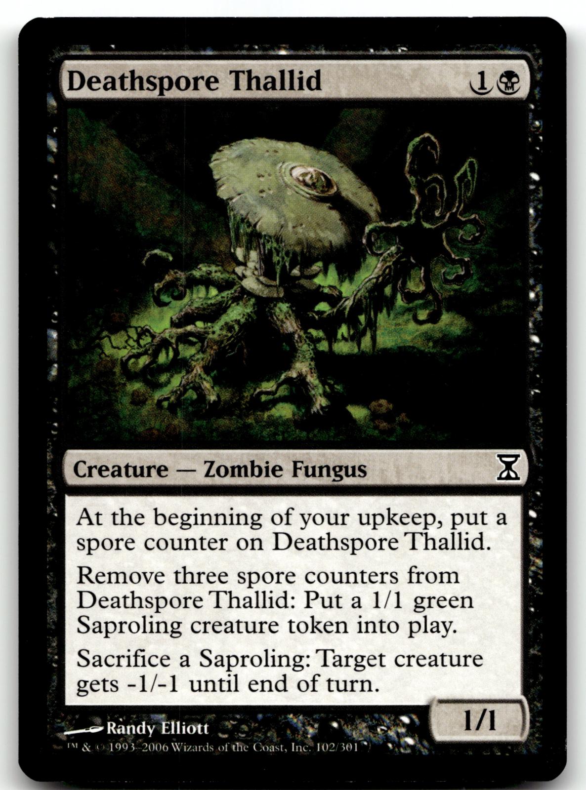 Deathspore Thallid 102 Common Time Spiral Magic: The Gathering Near Mint