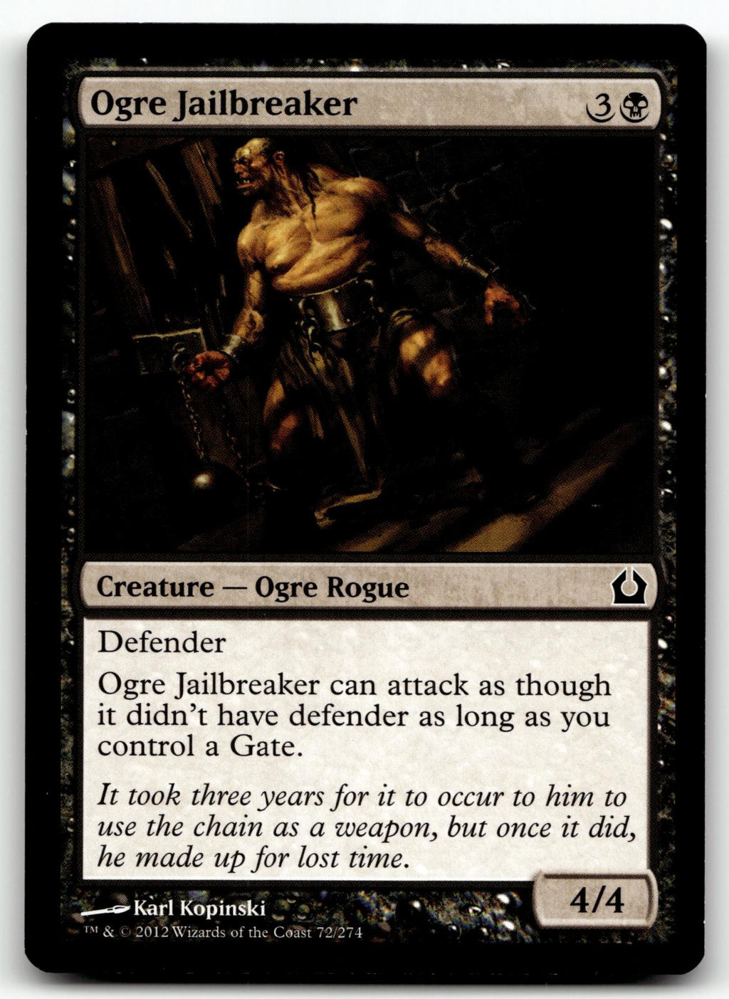 Ogre Jailbreaker 72 Common Return to Ravnica Magic: The Gathering Near Mint