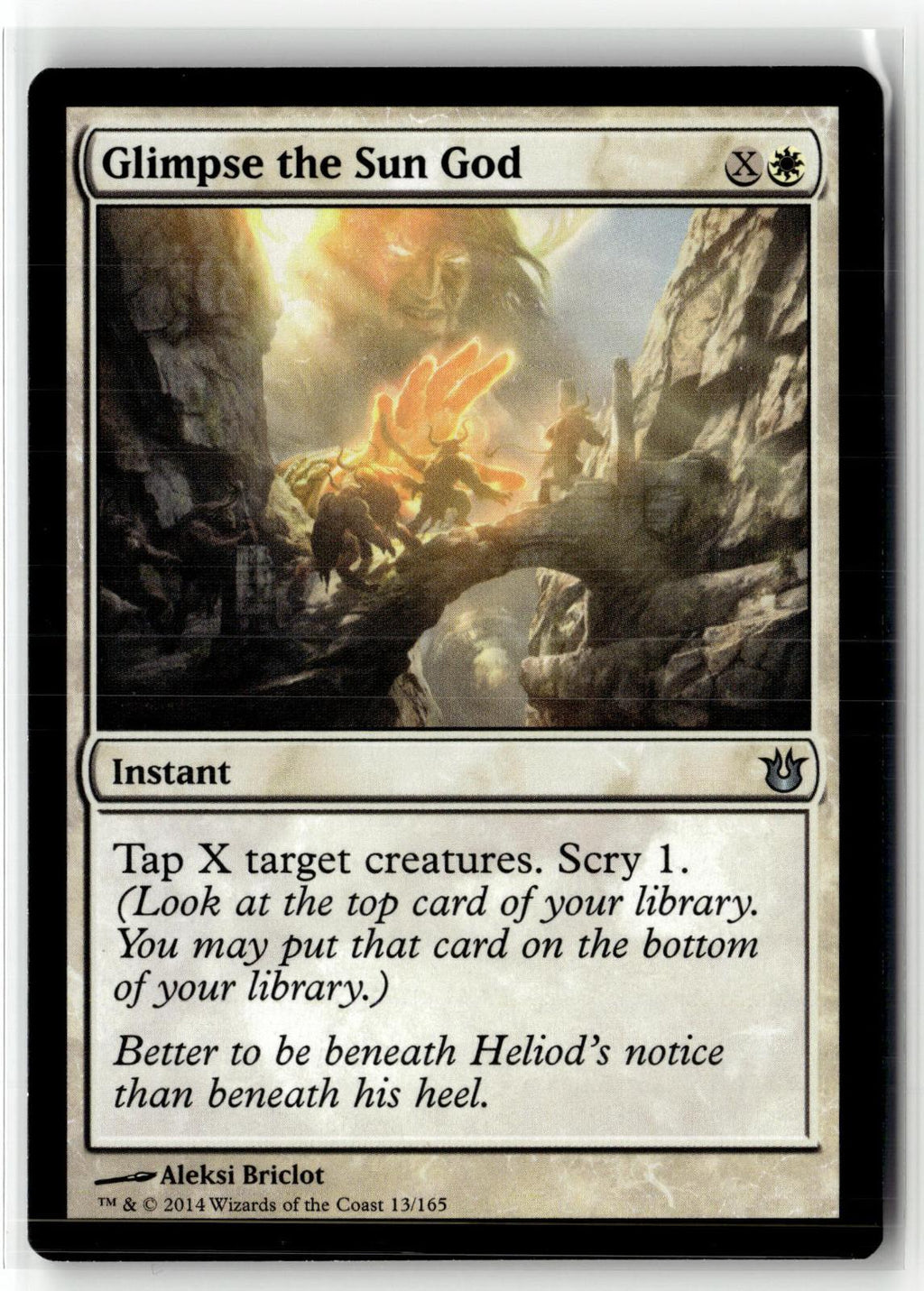 Glimpse the Sun God 13 Uncommon Born of the Gods Magic: The Gathering Near Mint