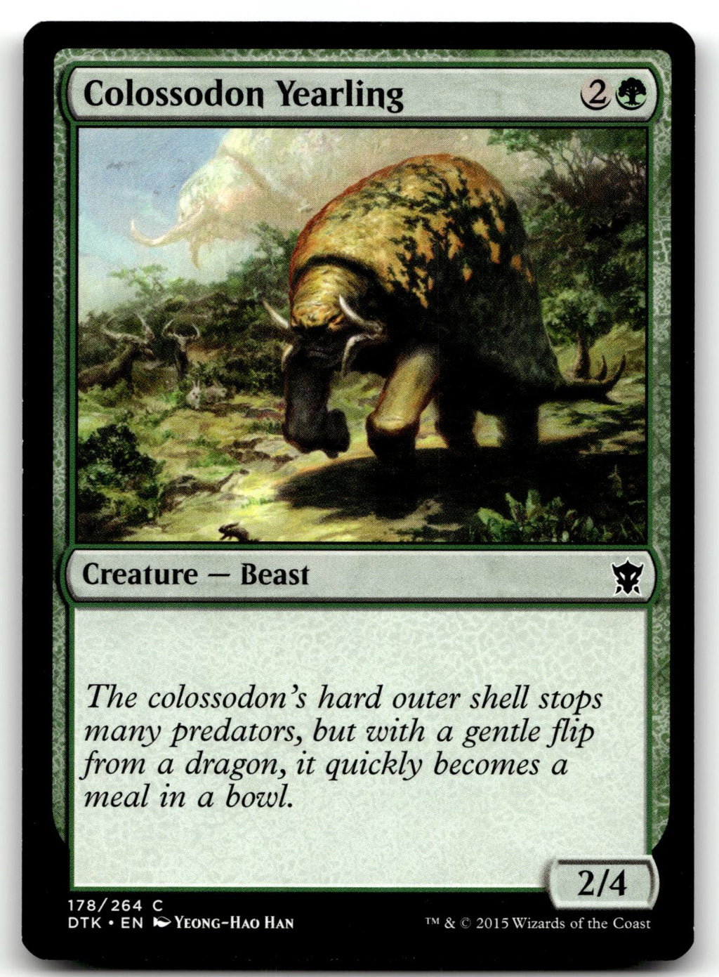 Colossodon Yearling 178 Common Dragons of Tarkir Magic: The Gathering Near Mint