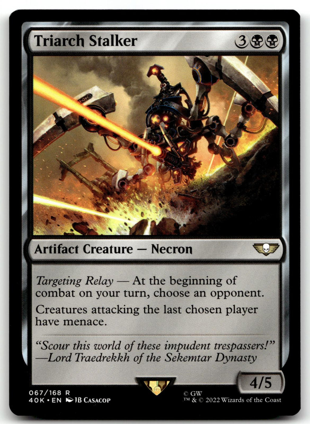 Triarch Stalker 67 Universes Beyond: Warhammer 40,000 Magic: The Gathering NM