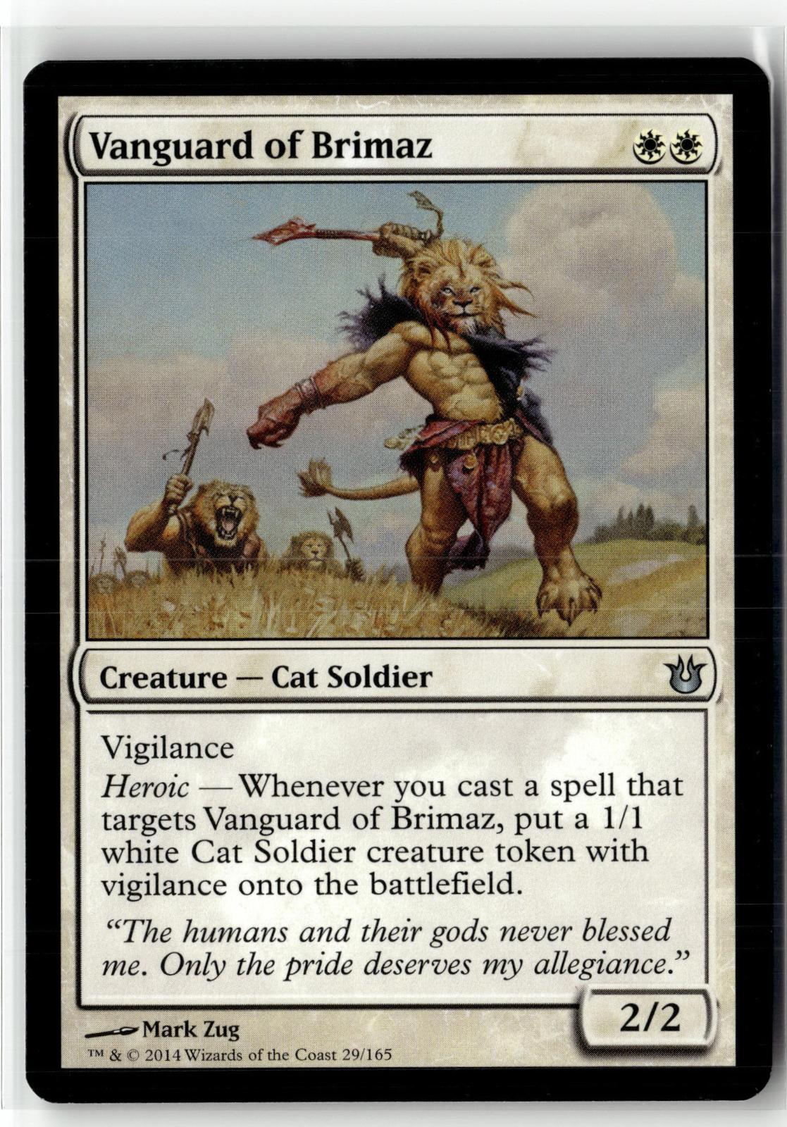 Vanguard of Brimaz 29/165 Uncommon The List Reprints Magic: The Gathering NM