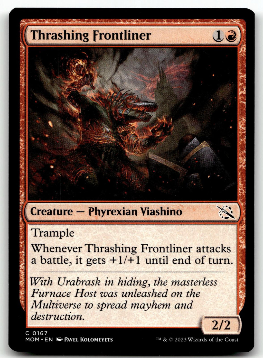 Thrashing Frontliner 167 Common March of the Machine Magic: The Gathering NM