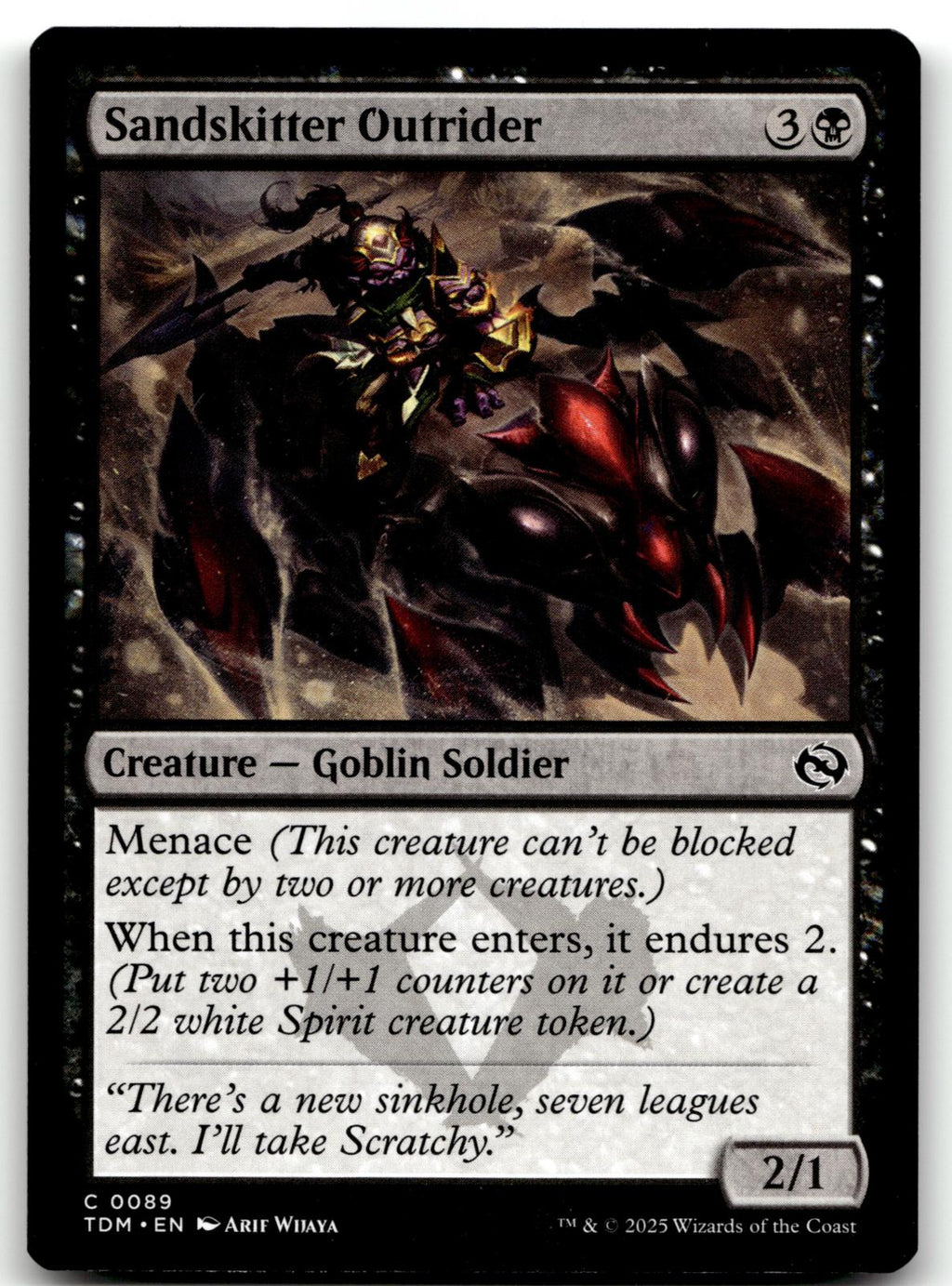 Sandskitter Outrider 89 Common Tarkir: Dragonstorm Magic: The Gathering NM