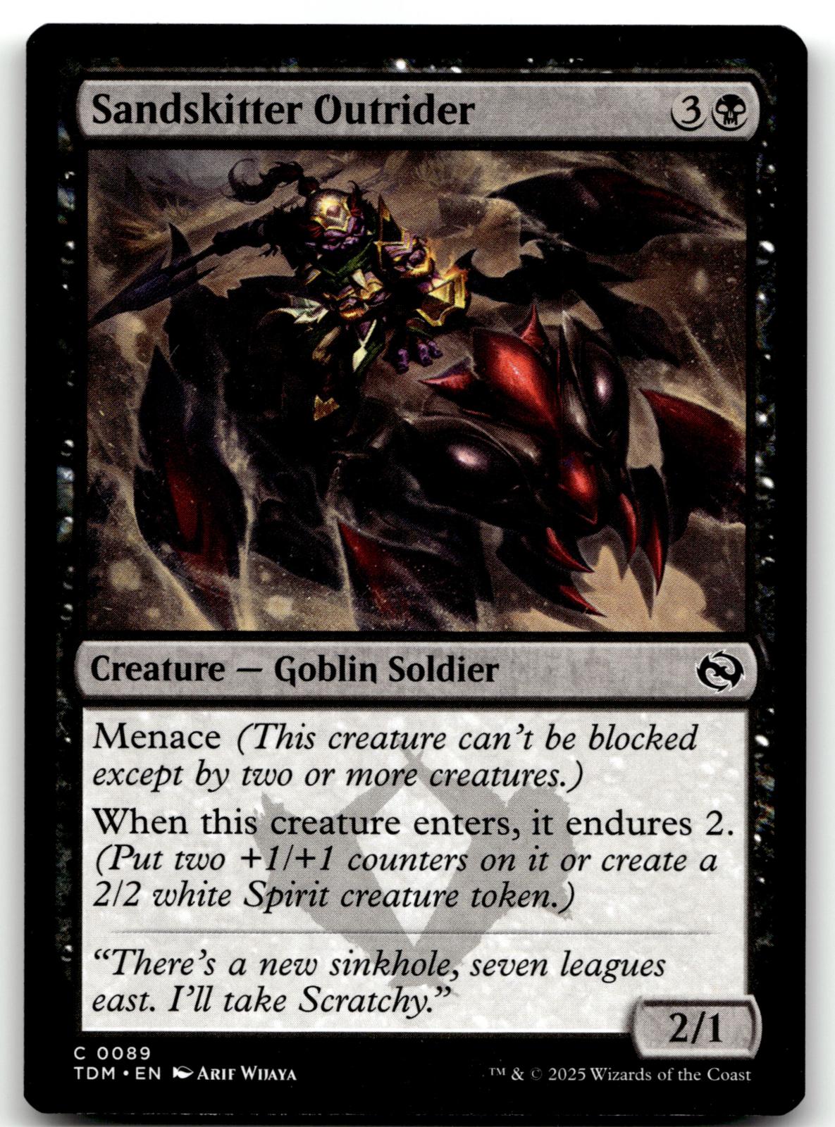Sandskitter Outrider 89 Common Tarkir: Dragonstorm Magic: The Gathering NM