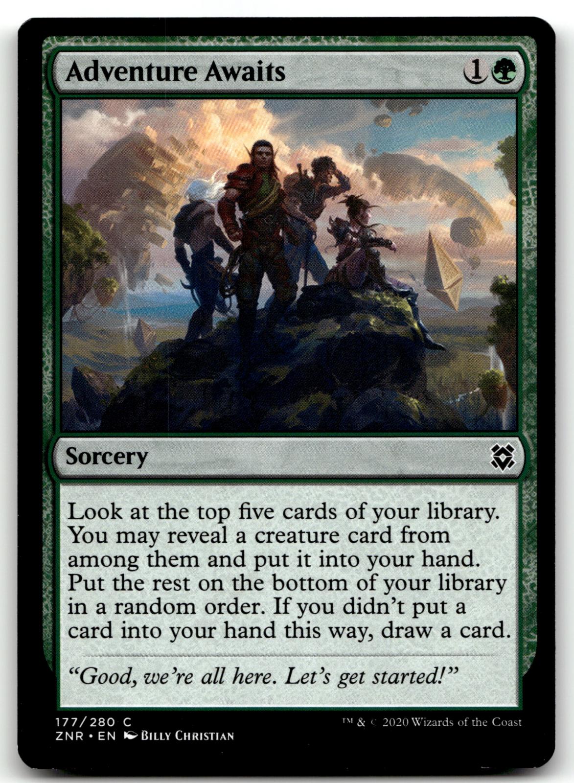 Adventure Awaits 177 Common Zendikar Rising Magic: The Gathering Near Mint