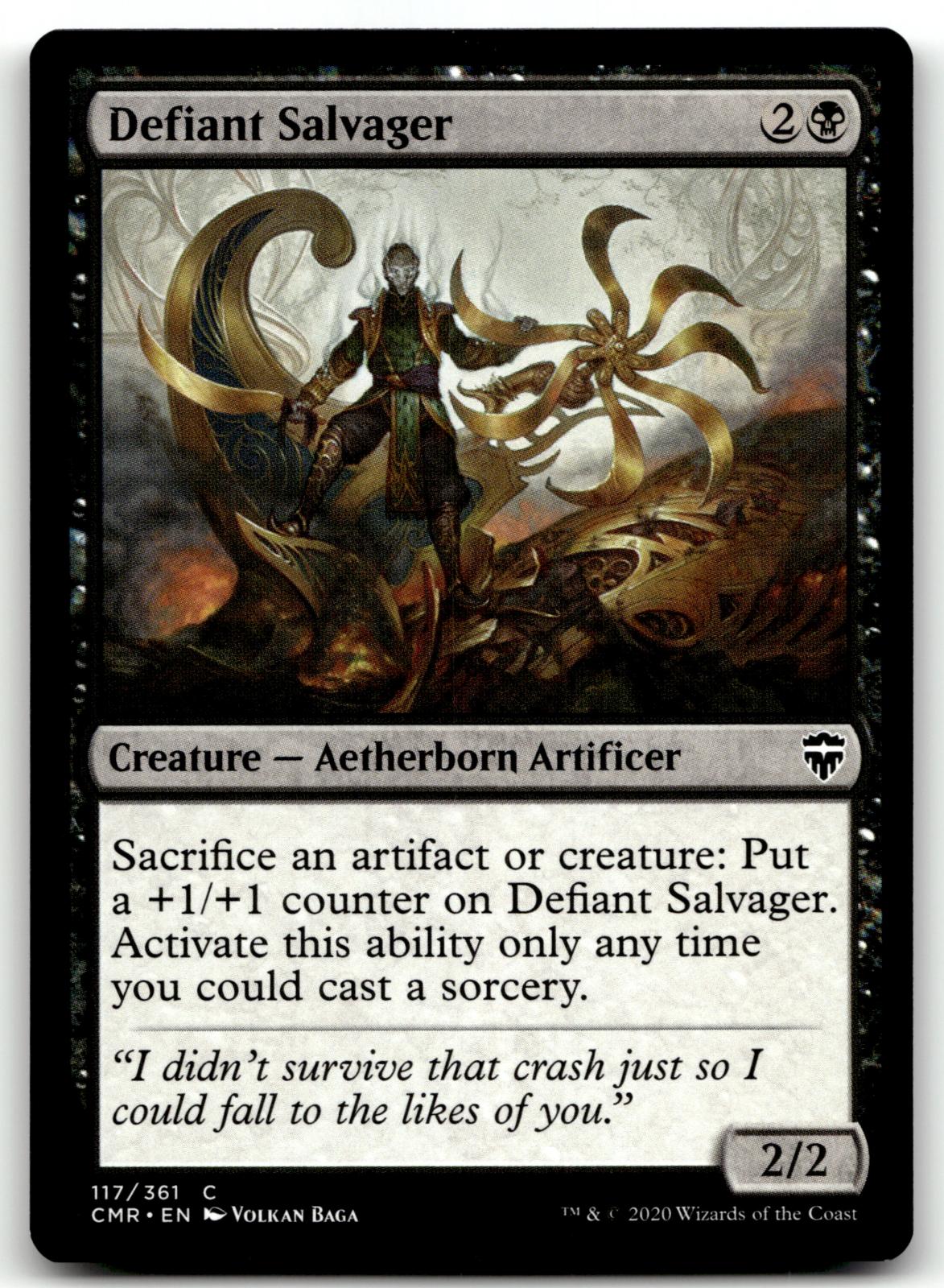 Defiant Salvager 117 Common Commander Legends Magic: The Gathering Near Mint