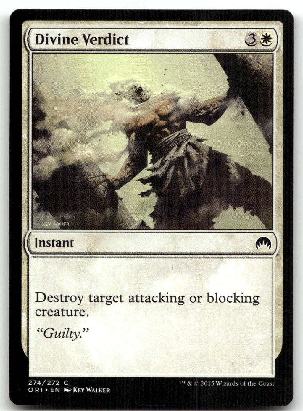 Divine Verdict 274 Common Magic Origins Magic: The Gathering Near Mint