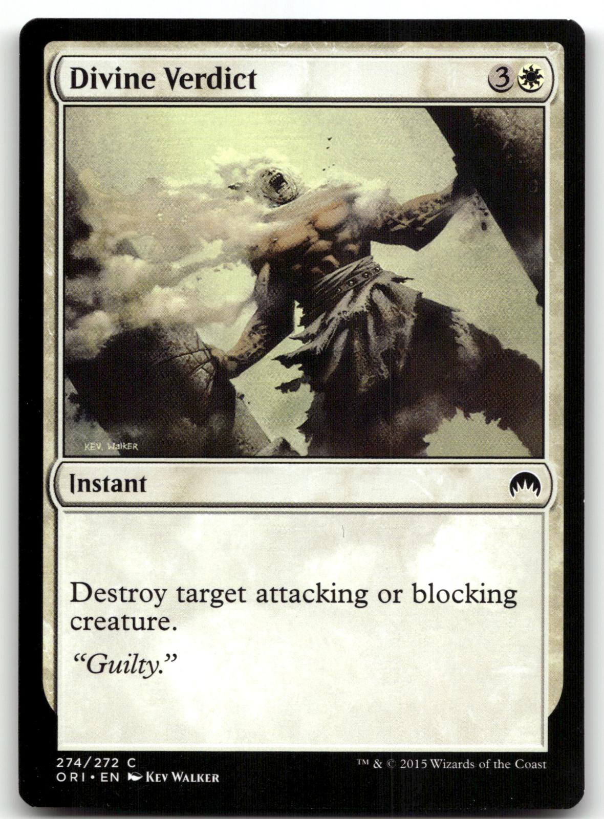 Divine Verdict 274 Common Magic Origins Magic: The Gathering Near Mint