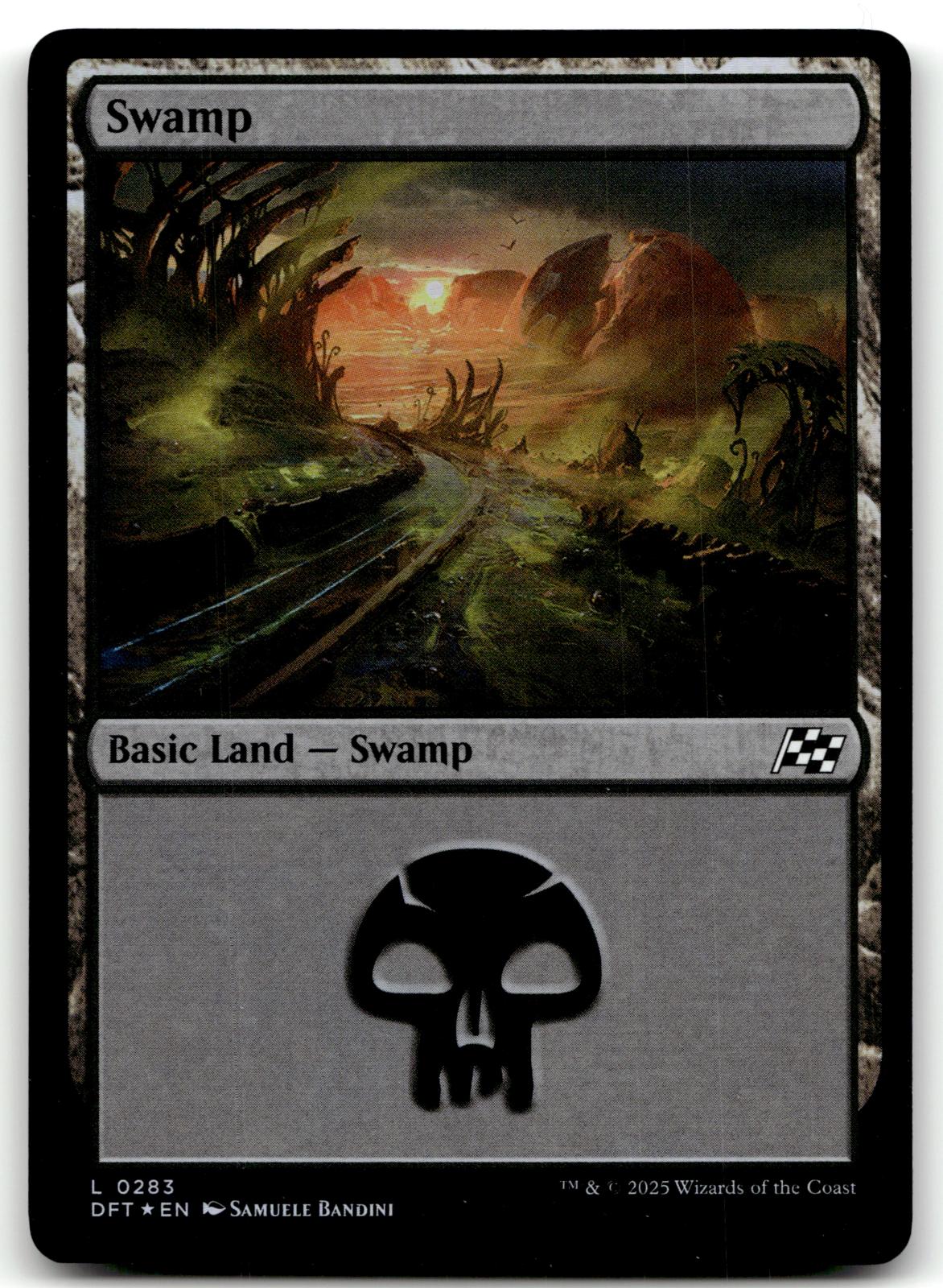 Swamp (0283) 283 Land Aetherdrift Magic: The Gathering Foil Near Mint
