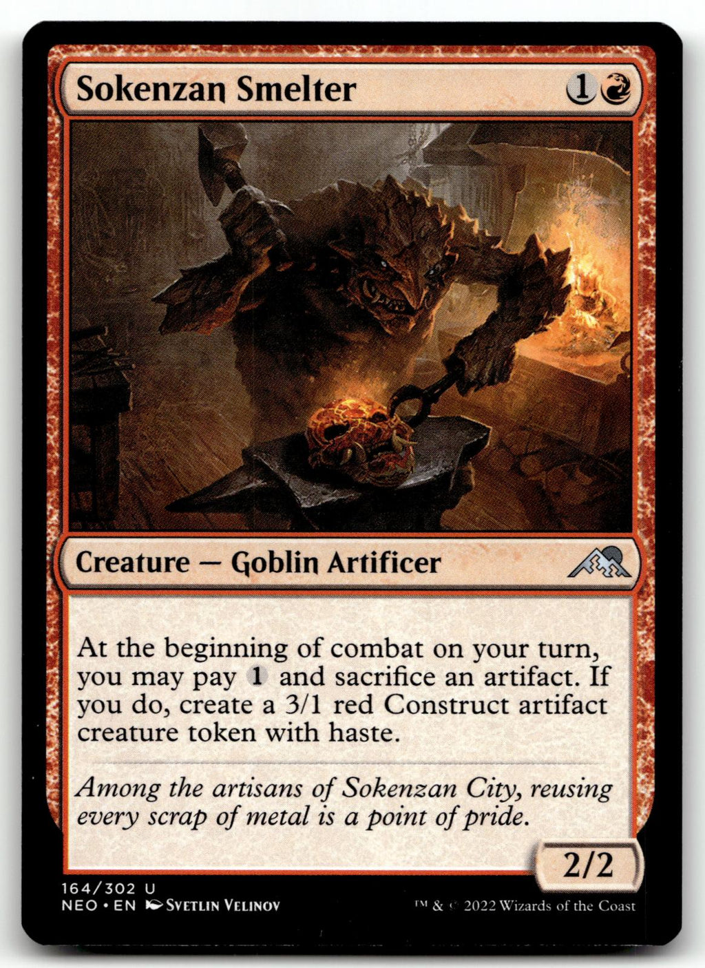 Sokenzan Smelter 164 Uncommon Kamigawa: Neon Dynasty Magic: The Gathering NM