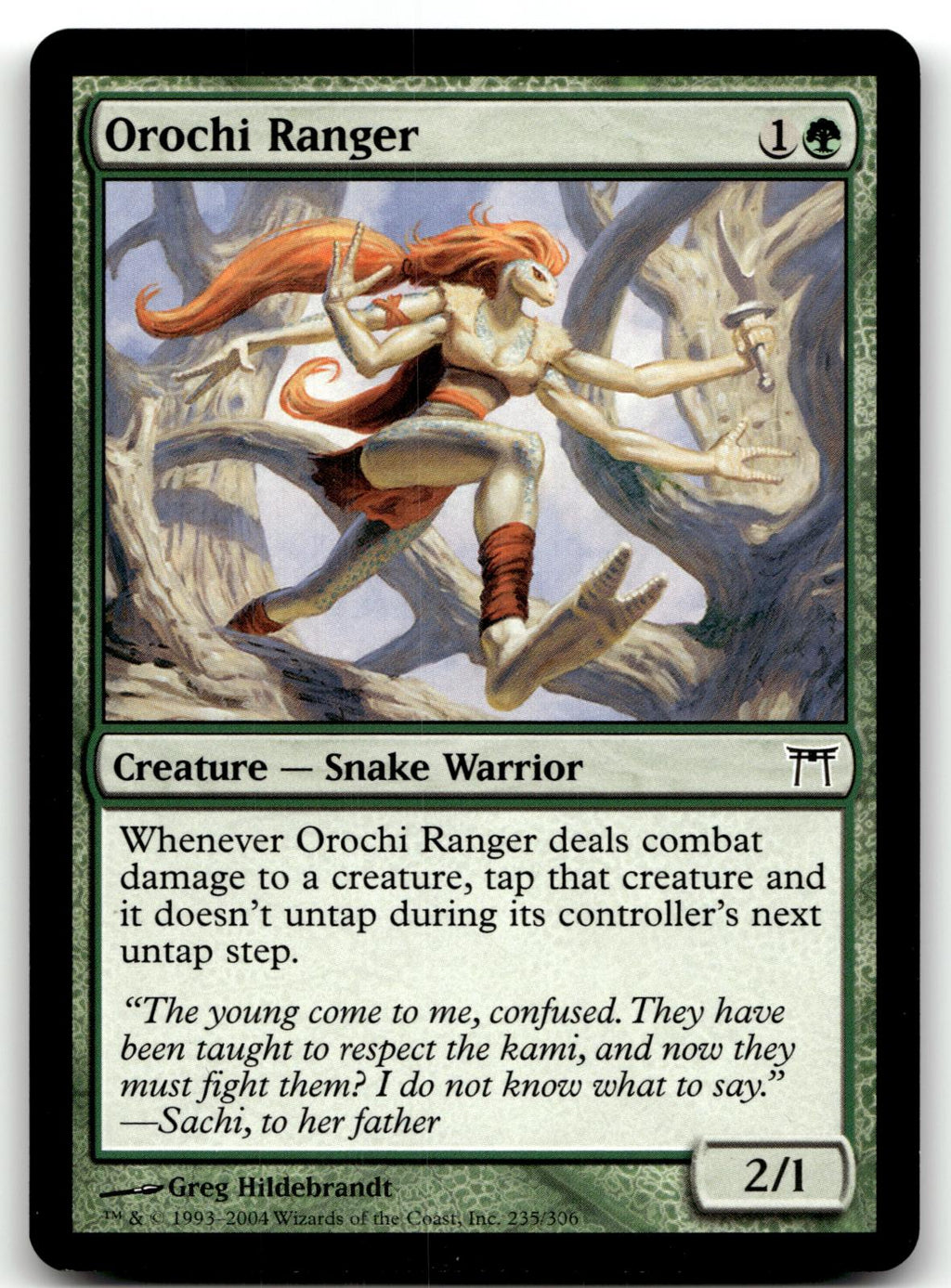 Orochi Ranger 235 Common Champions of Kamigawa Magic: The Gathering Near Mint