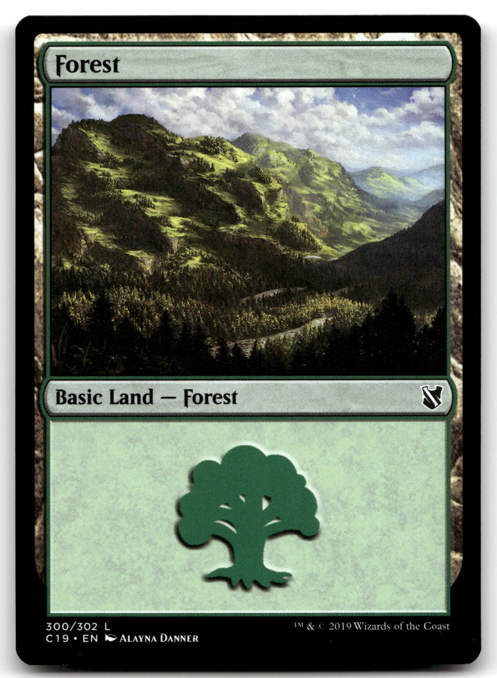 Forest (300) 300 Land Commander 2019 Magic: The Gathering Near Mint