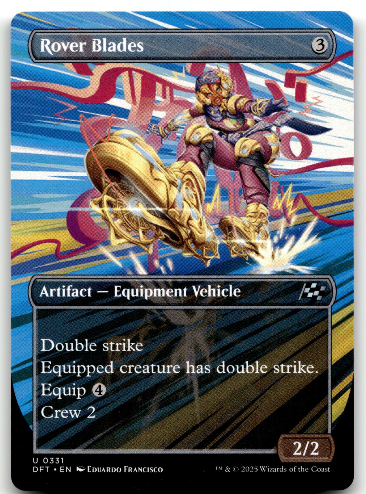 Rover Blades (Borderless) 331 Uncommon Aetherdrift Magic: The Gathering NM
