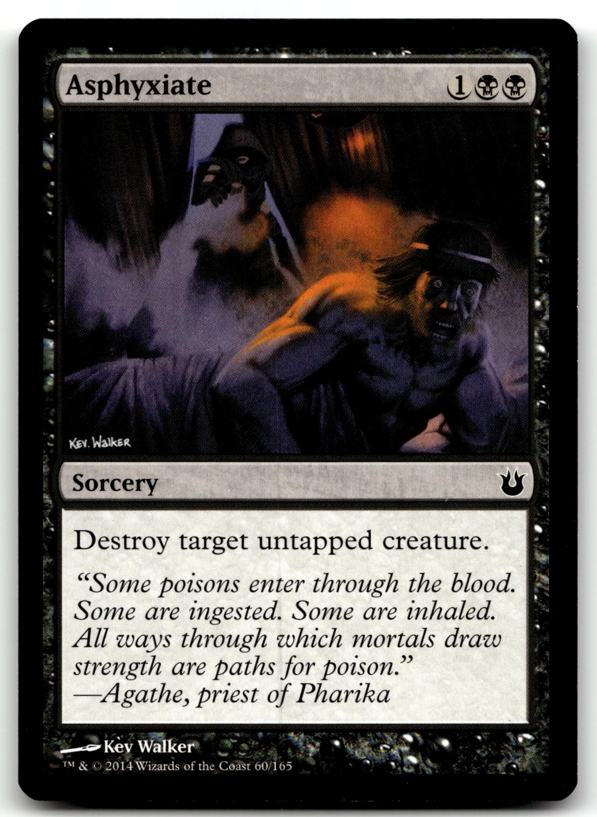 Asphyxiate 60 Common Born of the Gods Magic: The Gathering Near Mint
