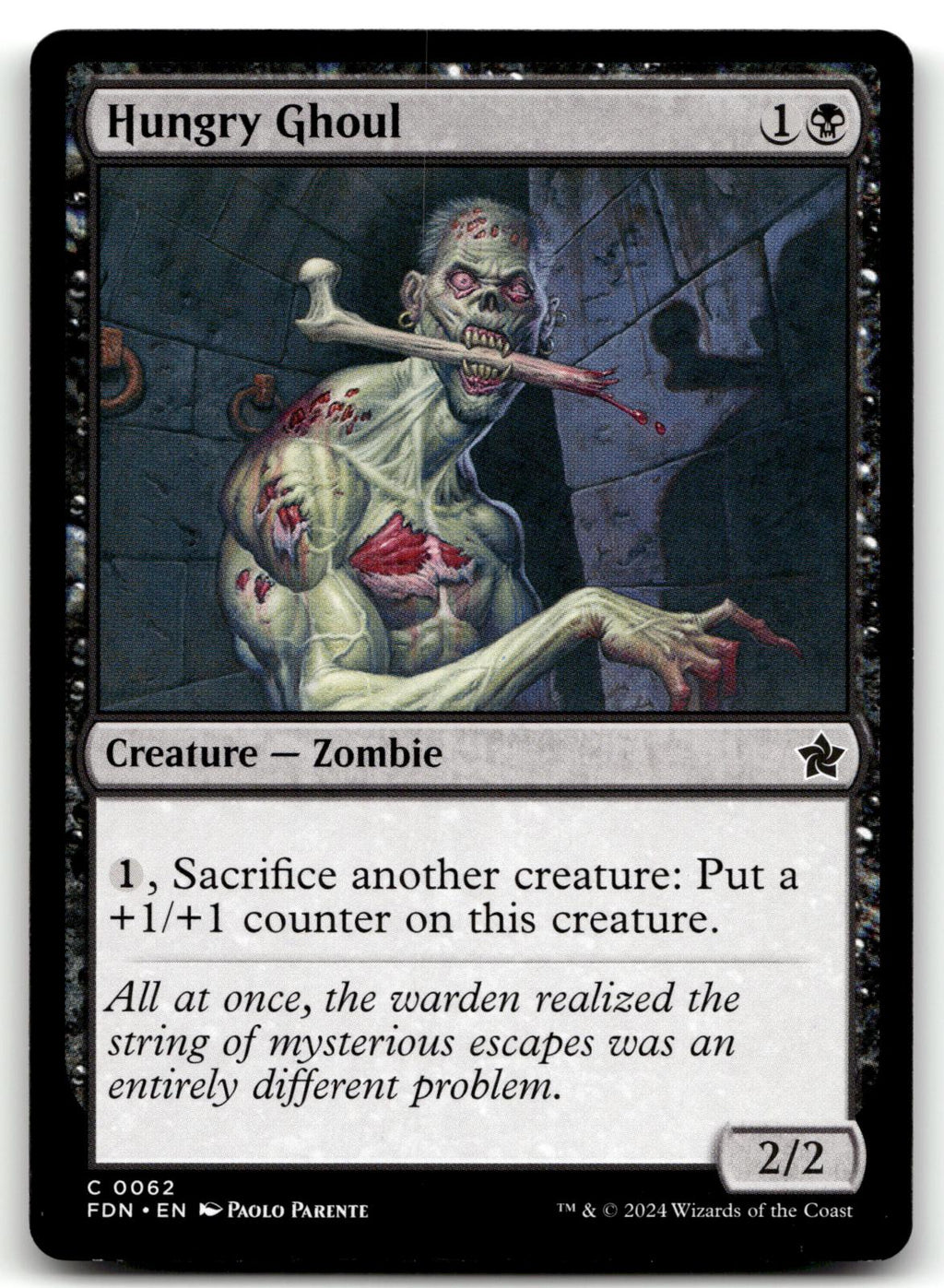 Hungry Ghoul 62 Common Foundations Magic: The Gathering Near Mint