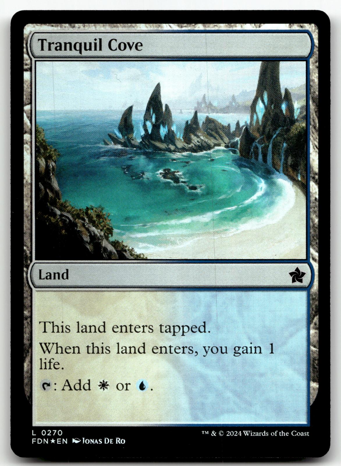 Tranquil Cove 270 Land Foundations Magic: The Gathering Foil Near Mint
