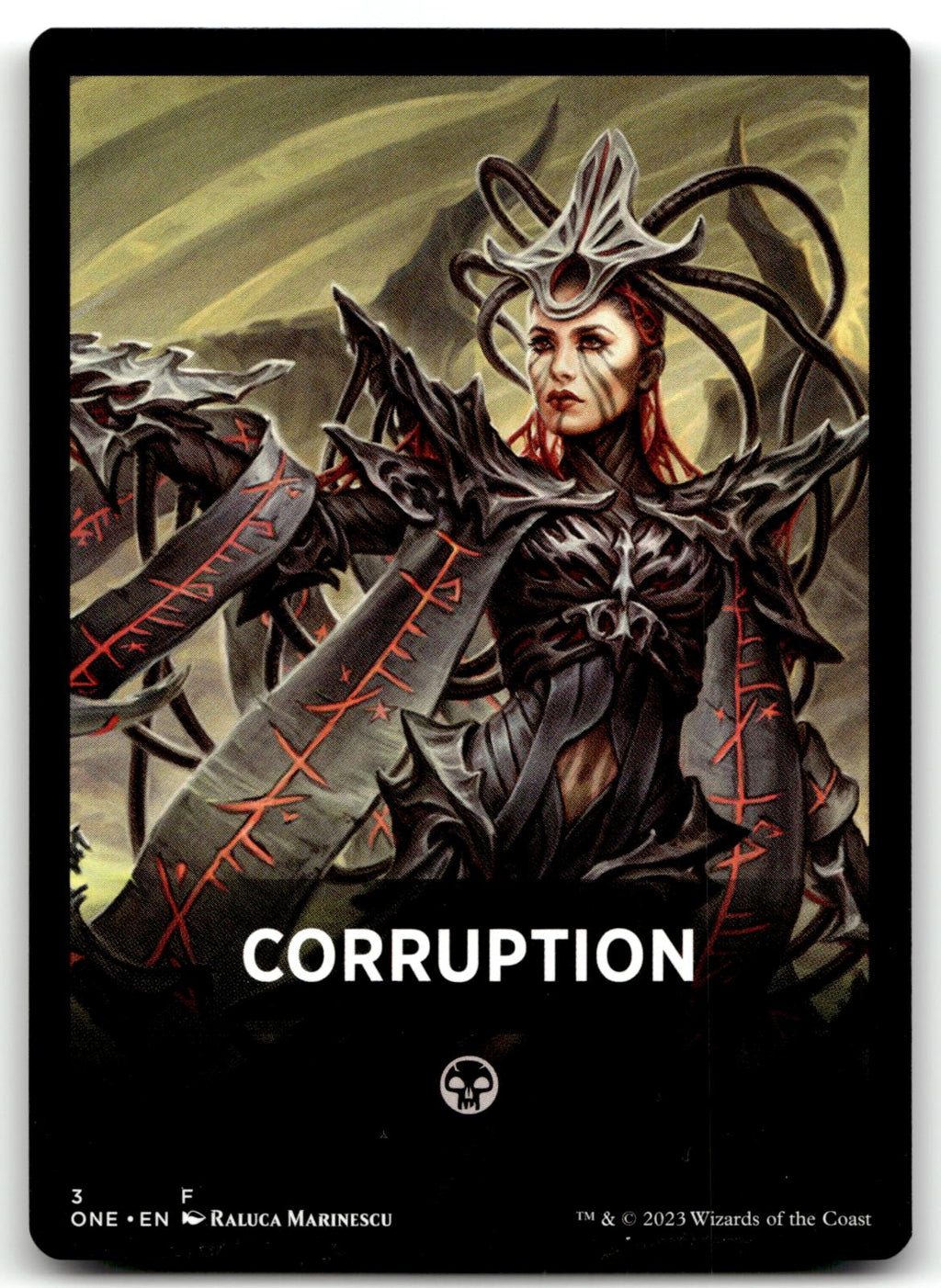 Corruption Theme Card 3 Token Phyrexia: All Will Be One Magic: The Gathering NM