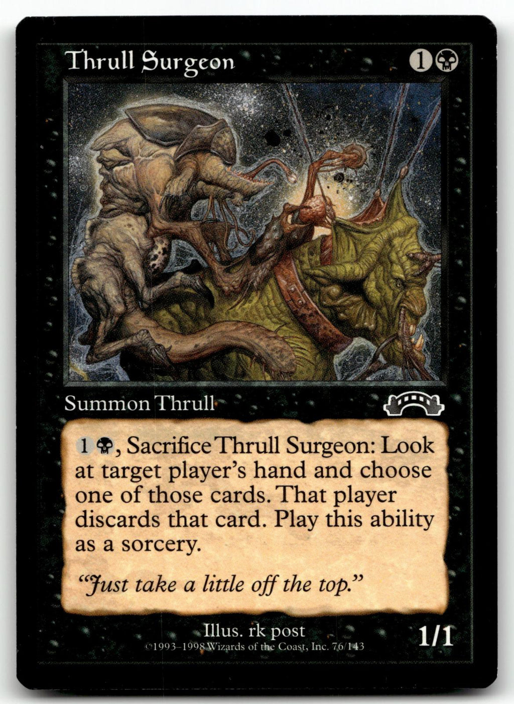 Thrull Surgeon 76 Common Exodus Magic: The Gathering Near Mint