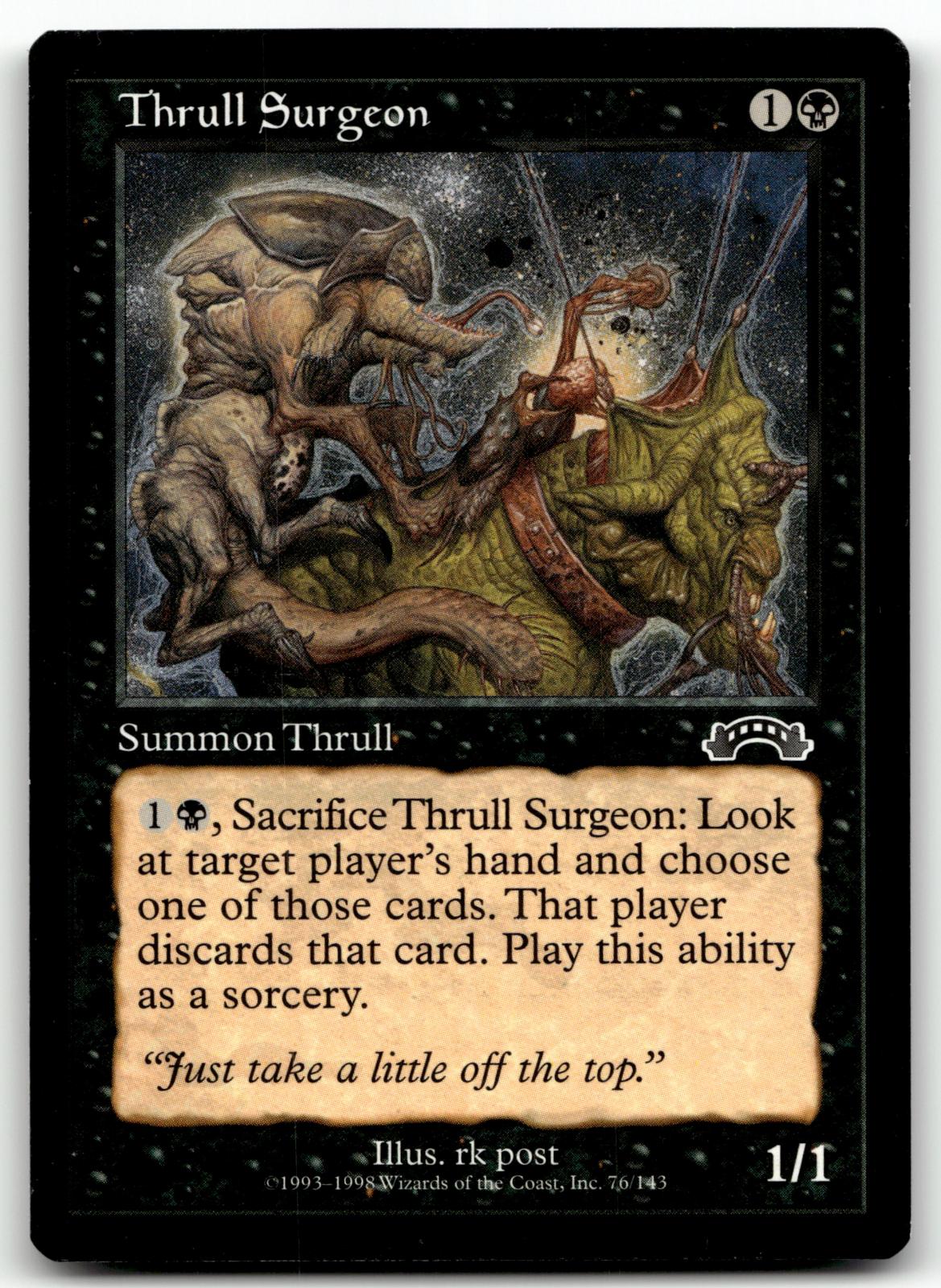 Thrull Surgeon 76 Common Exodus Magic: The Gathering Near Mint