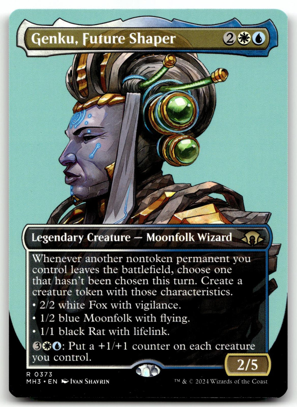 Genku, Future Shaper (Borderless) 373 Modern Horizons 3 Magic: The Gathering NM