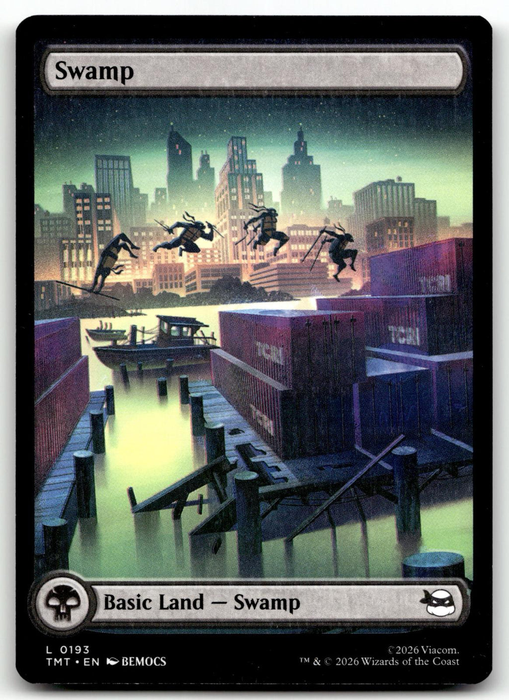 Swamp (0193) 0193 Land Teenage Mutant Ninja Turtles Magic: The Gathering NM