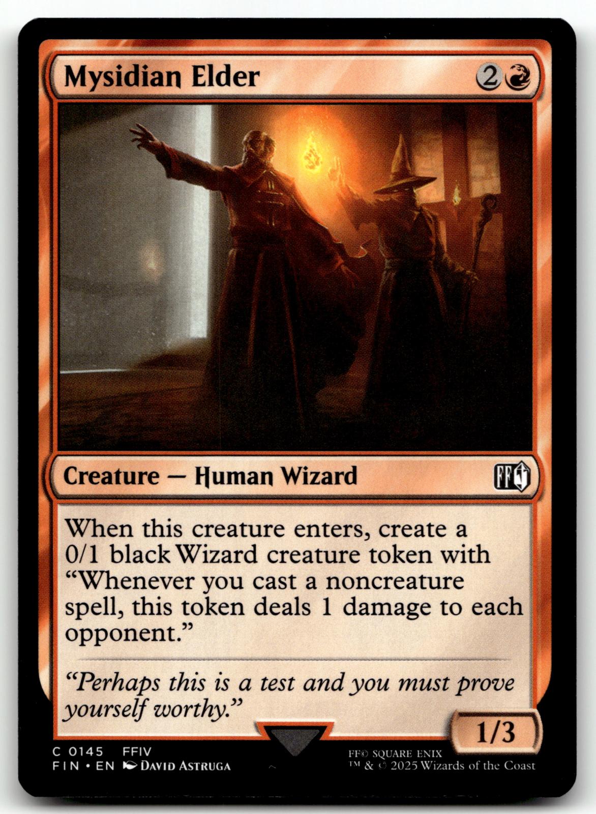 Mysidian Elder 145 Common FINAL FANTASY Magic: The Gathering Near Mint