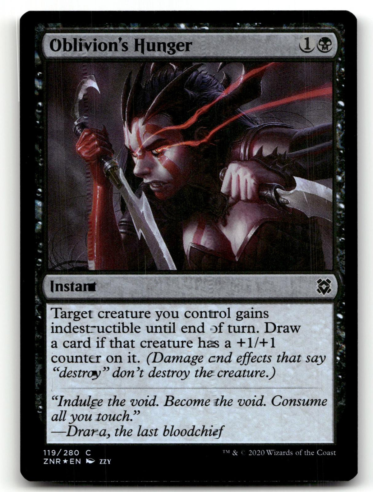 Oblivion's Hunger 119 Common Zendikar Rising Magic: The Gathering Foil Near Mint