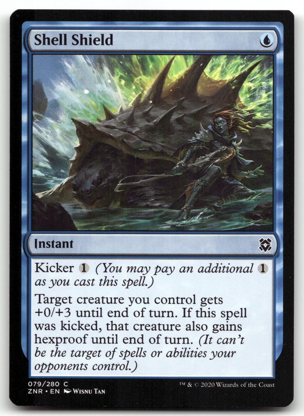 Shell Shield 79 Common Zendikar Rising Magic: The Gathering Near Mint