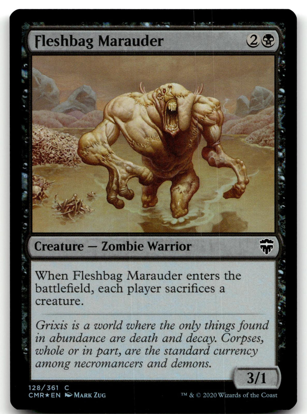 Fleshbag Marauder 128 Common Commander Legends Magic: The Gathering Foil NM