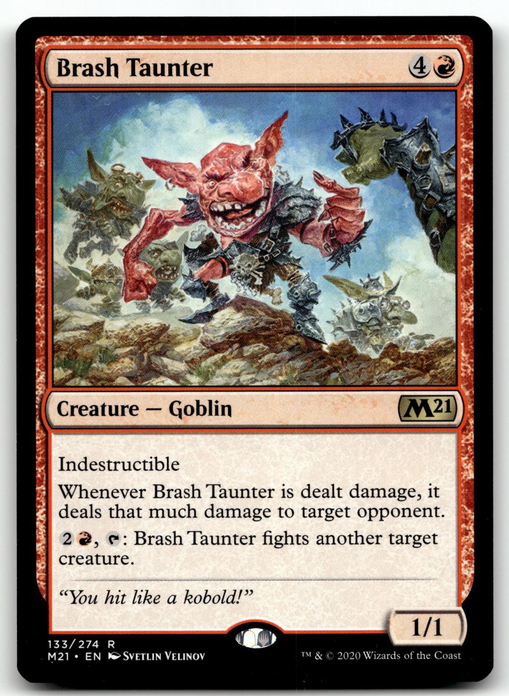 Brash Taunter 133 Rare Core Set 2021 Magic: The Gathering Near Mint