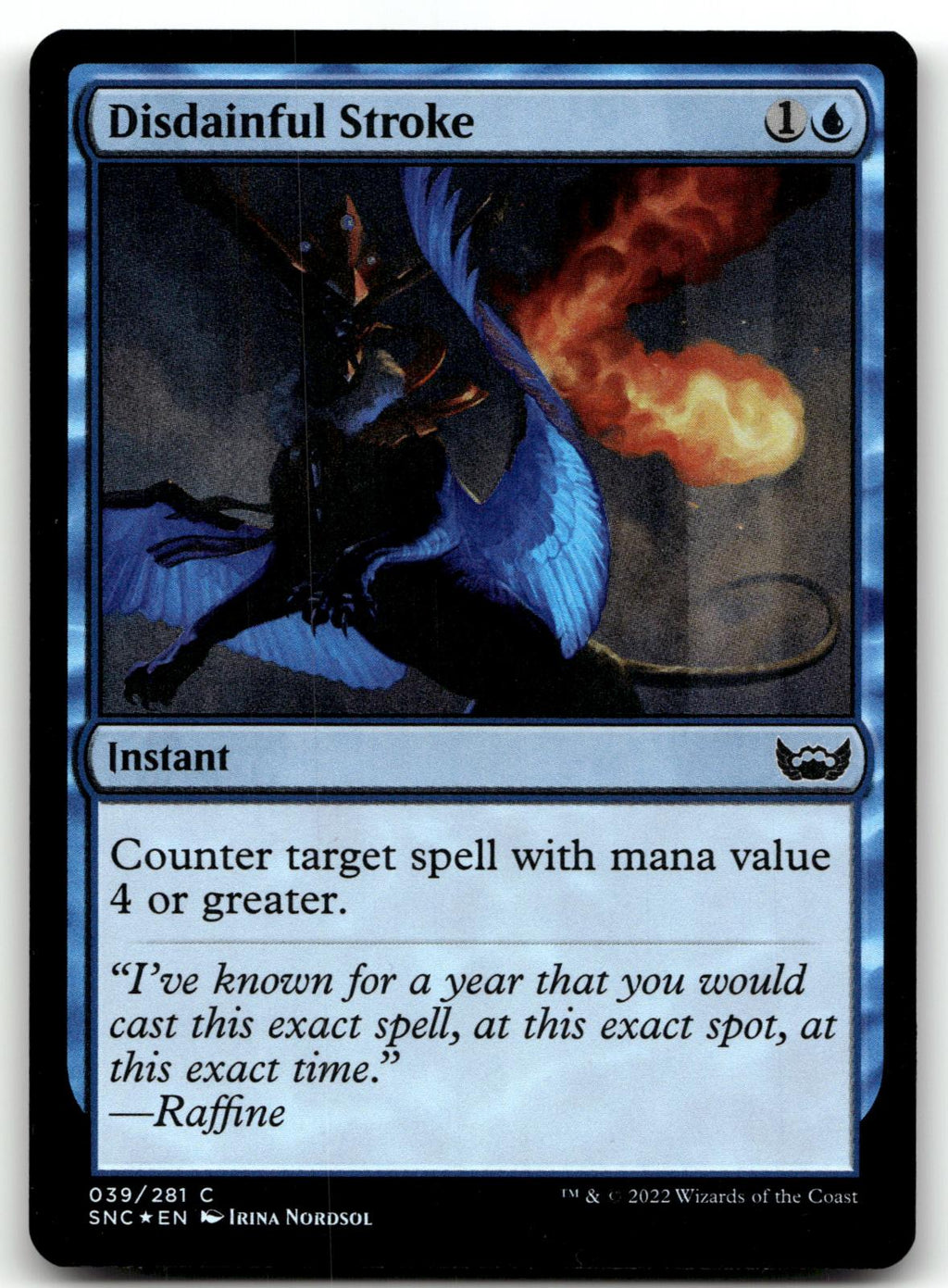 Disdainful Stroke 39 Common Streets of New Capenna Magic: The Gathering Foil NM