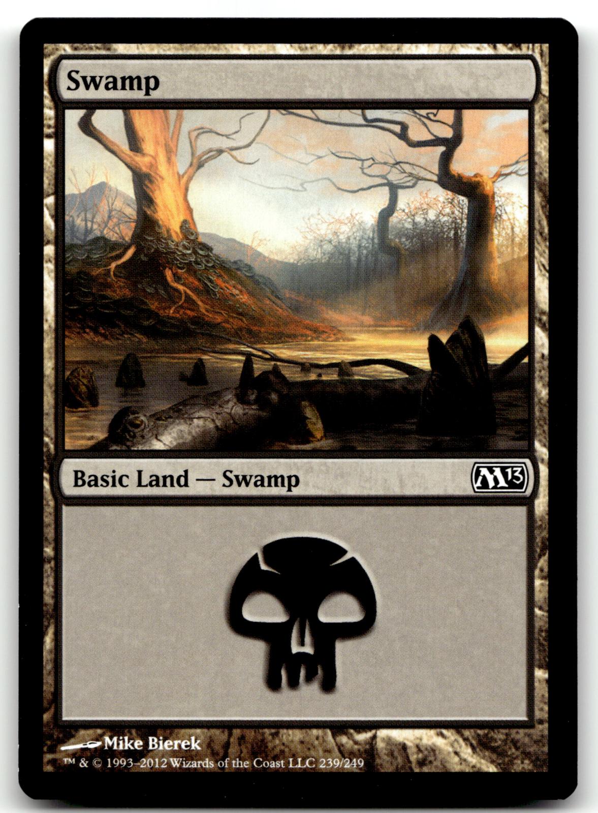 Swamp (239) 239 Land Magic 2013 (M13) Magic: The Gathering Near Mint