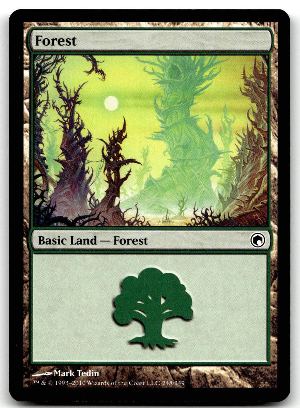 Forest (248) 248 Land Scars of Mirrodin Magic: The Gathering Near Mint