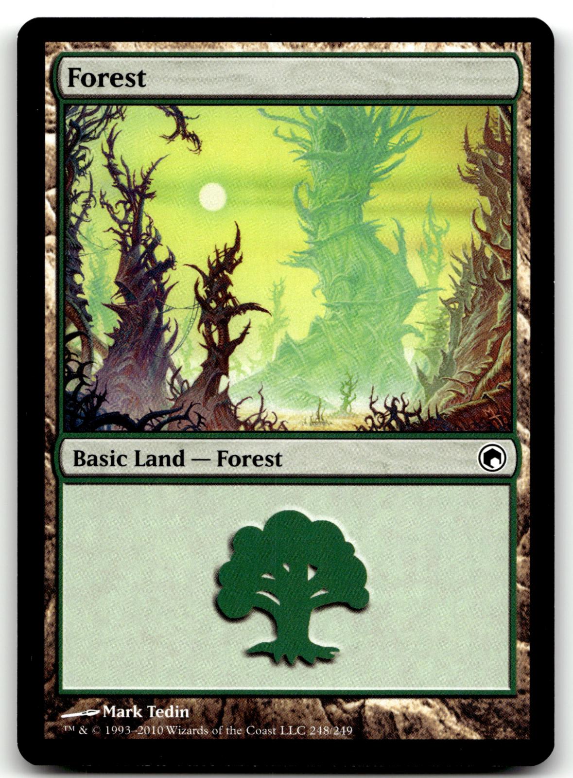 Forest (248) 248 Land Scars of Mirrodin Magic: The Gathering Near Mint