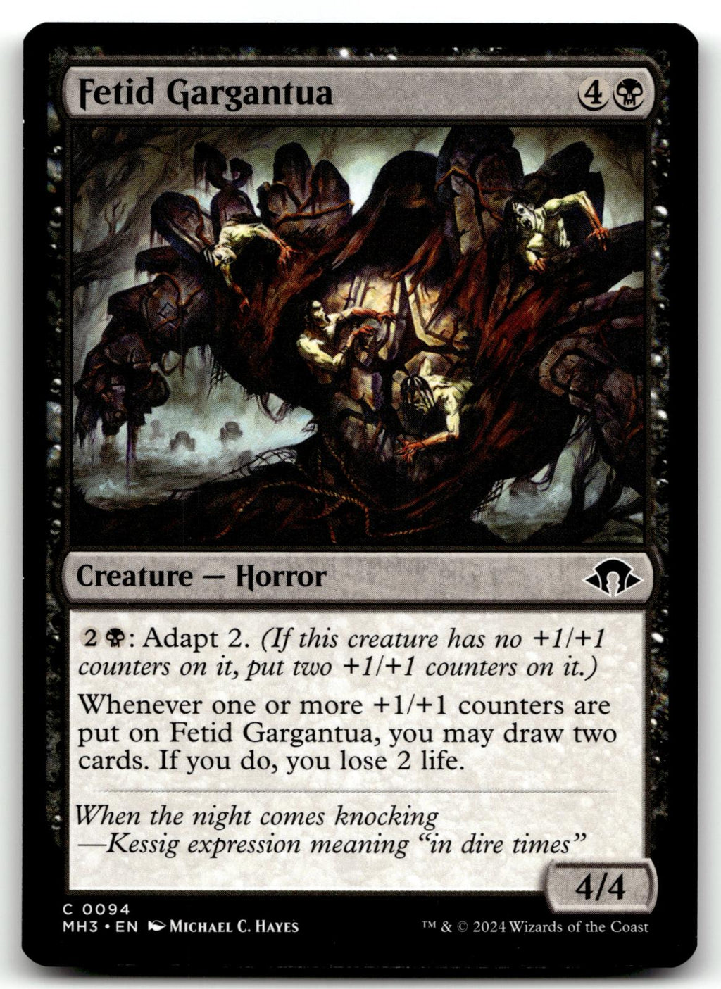 Fetid Gargantua 94 Common Modern Horizons 3 Magic: The Gathering Near Mint
