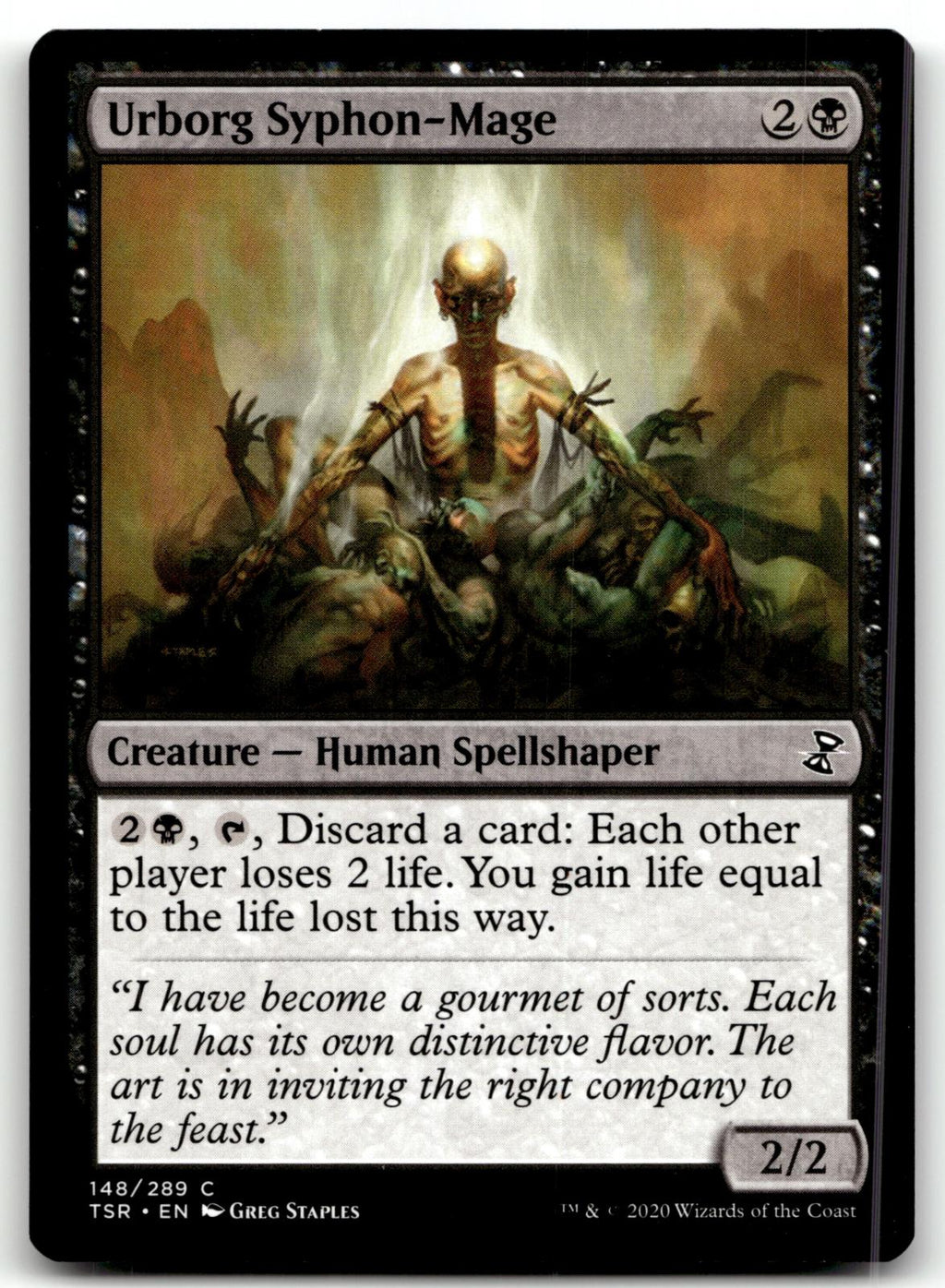 Urborg Syphon-Mage 148 Common Time Spiral: Remastered Magic: The Gathering NM