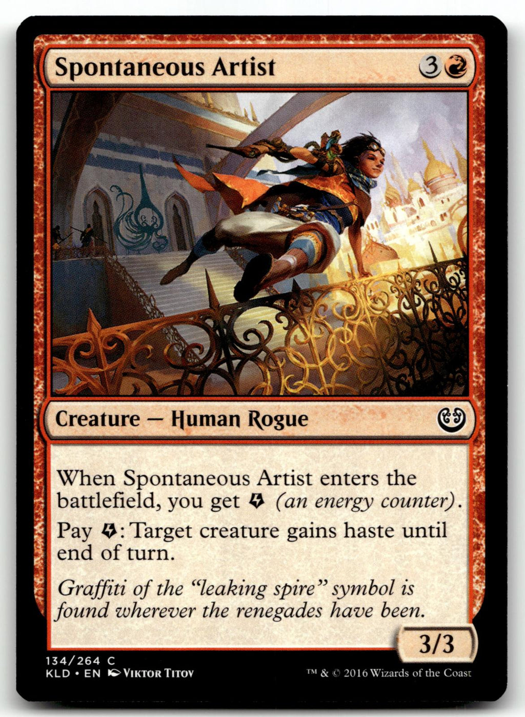 Spontaneous Artist 134 Common Kaladesh Magic: The Gathering Near Mint
