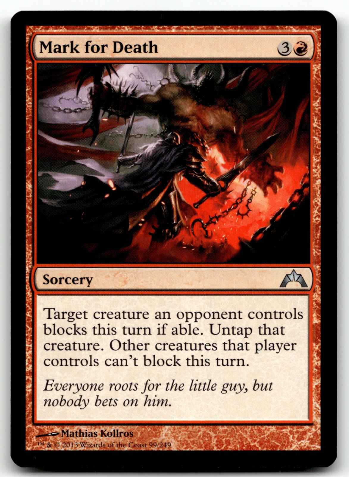 Mark for Death 99 Uncommon Gatecrash Magic: The Gathering Near Mint
