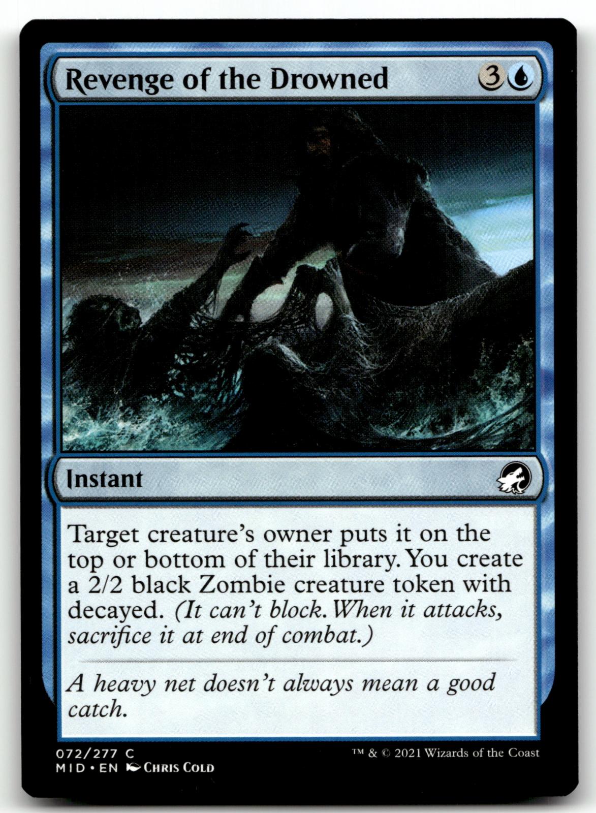 Revenge of the Drowned 72 Innistrad: Midnight Hunt Magic: The Gathering NM