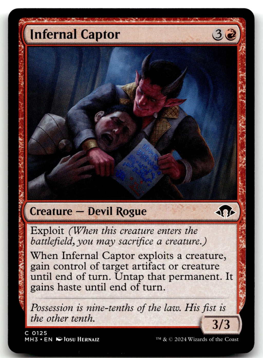 Infernal Captor 125 Common Modern Horizons 3 Magic: The Gathering Near Mint