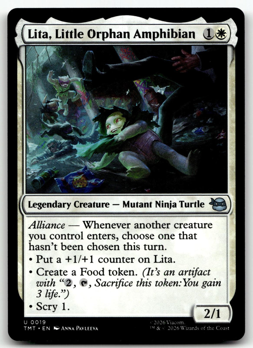 Lita, Little Orphan Amphibian 0019 Teenage Mutant Ninja Turtles Magic: 