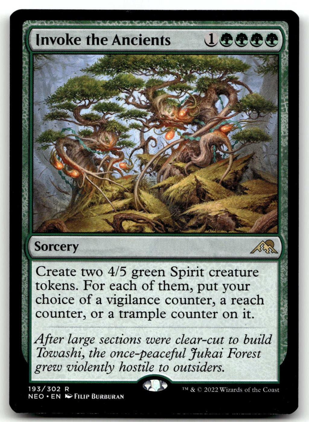 Invoke the Ancients 193 Rare Kamigawa: Neon Dynasty Magic: The Gathering NM