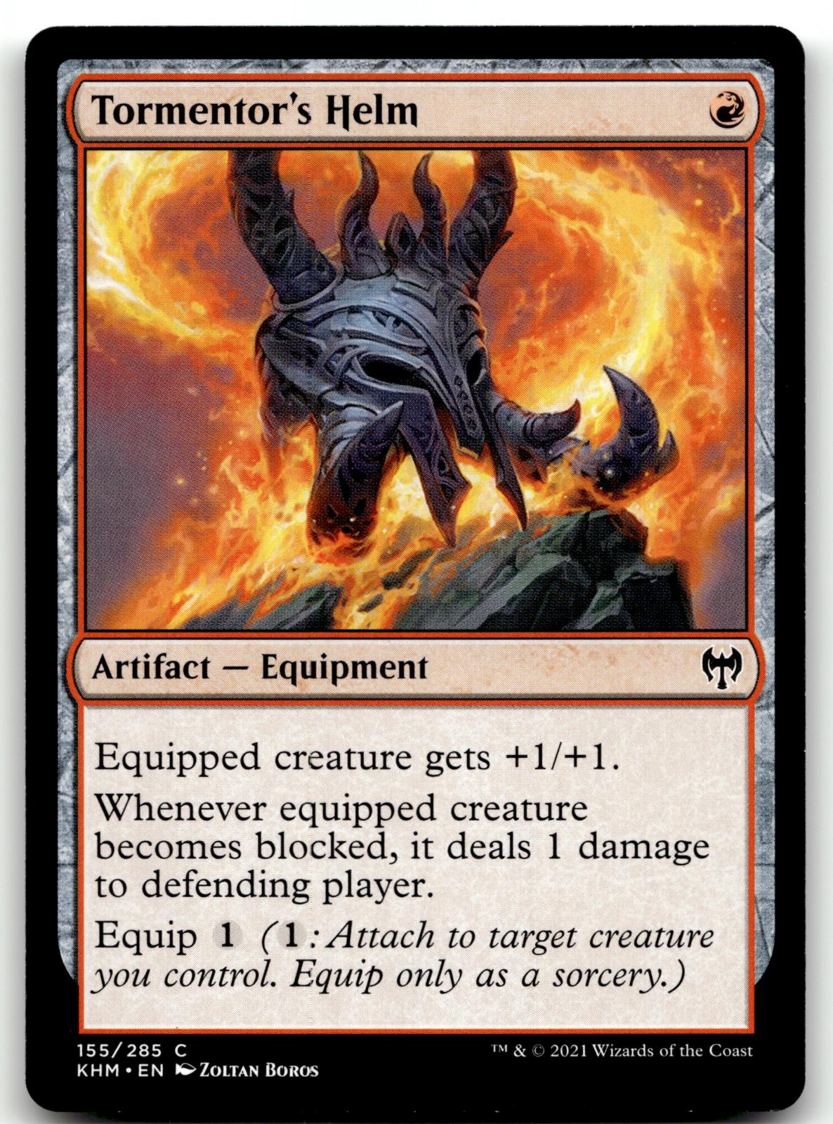 Tormentor's Helm 155 Common Kaldheim Magic: The Gathering Near Mint