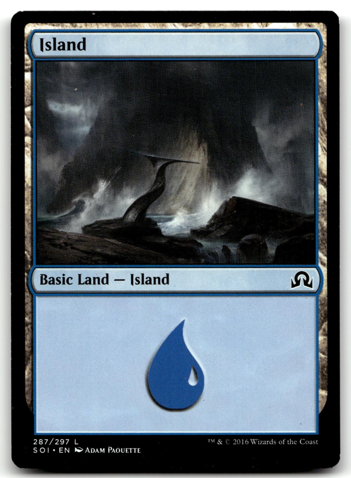 Island (287) 287 Land Shadows over Innistrad Magic: The Gathering Near Mint