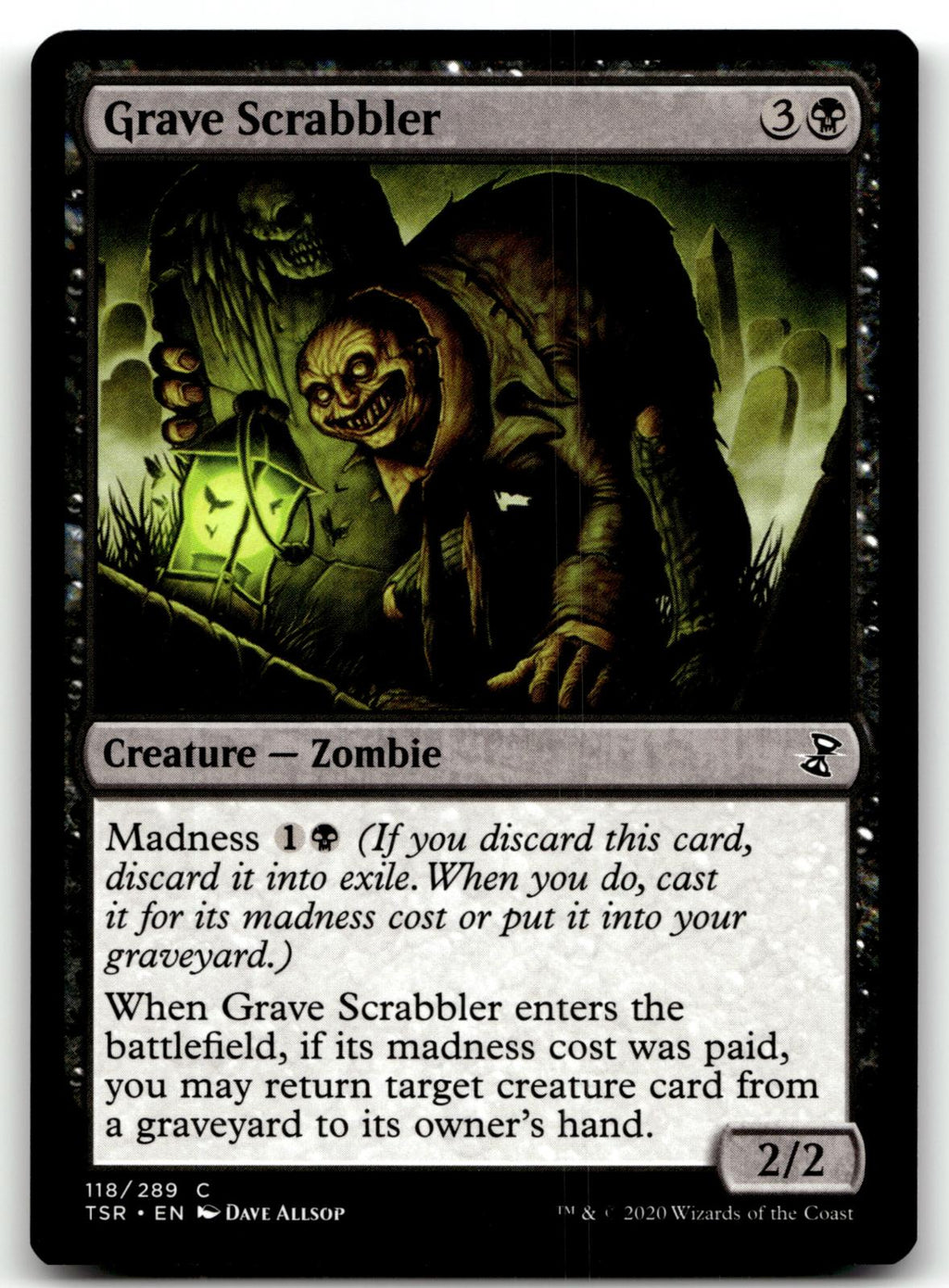 Grave Scrabbler 118 Common Time Spiral: Remastered Magic: The Gathering NM