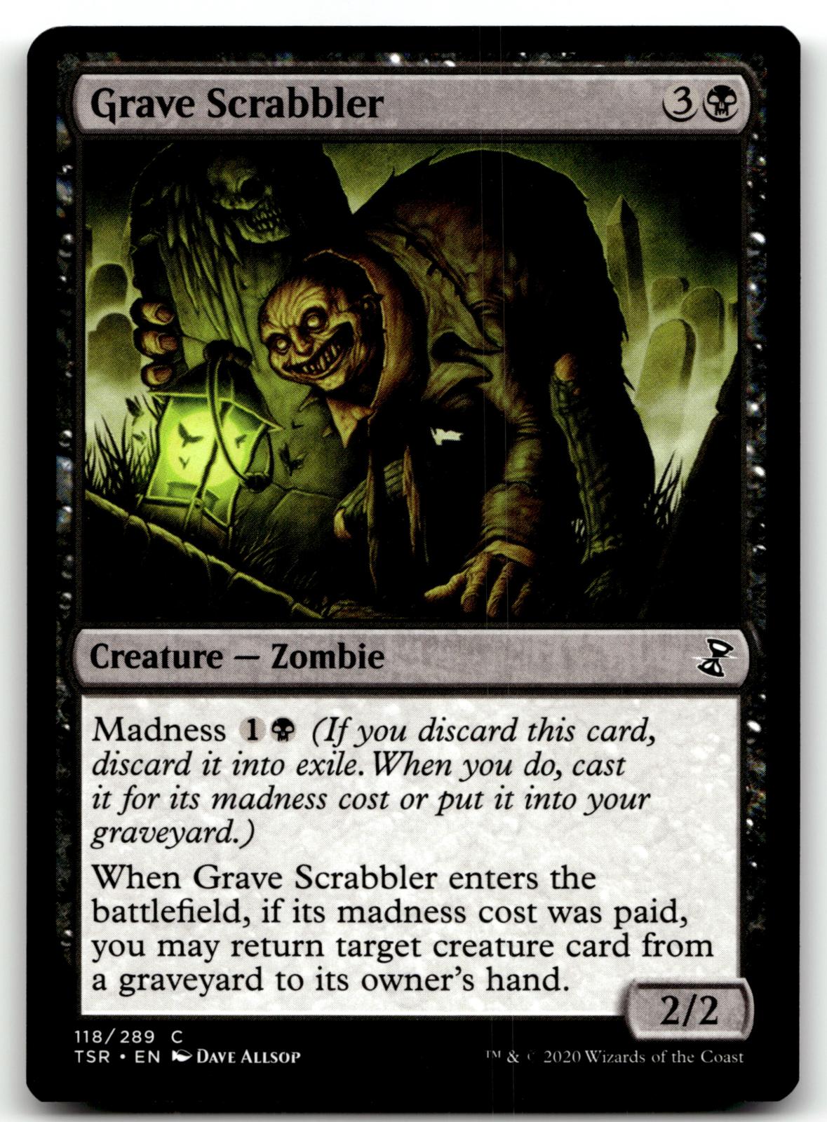 Grave Scrabbler 118 Common Time Spiral: Remastered Magic: The Gathering NM