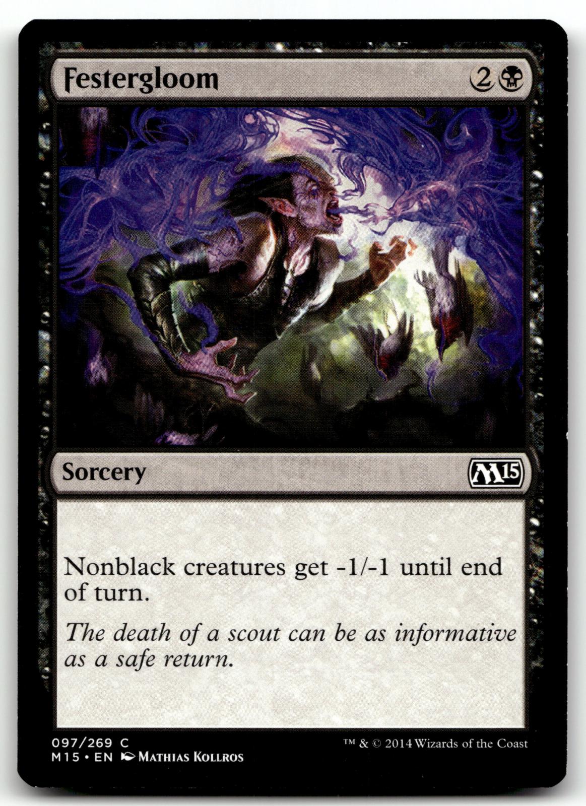 Festergloom 97 Common Magic 2015 (M15) Magic: The Gathering Near Mint