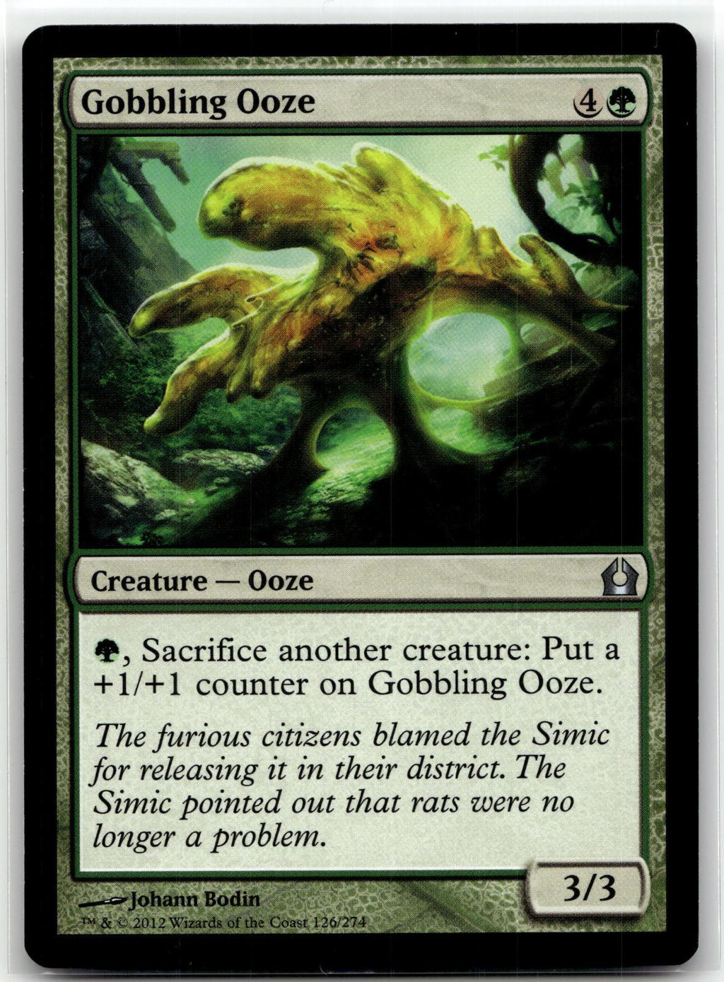 Gobbling Ooze 126 Uncommon Return to Ravnica Magic: The Gathering Near Mint