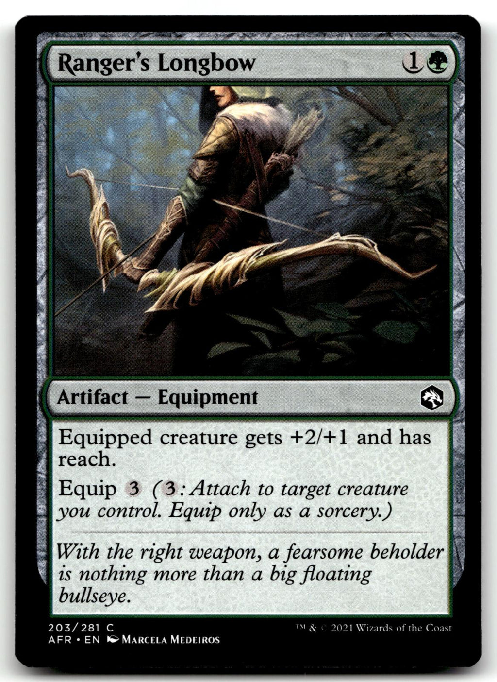 Ranger's Longbow 203 Adventures in the Forgotten Realms Magic: The Gathering NM